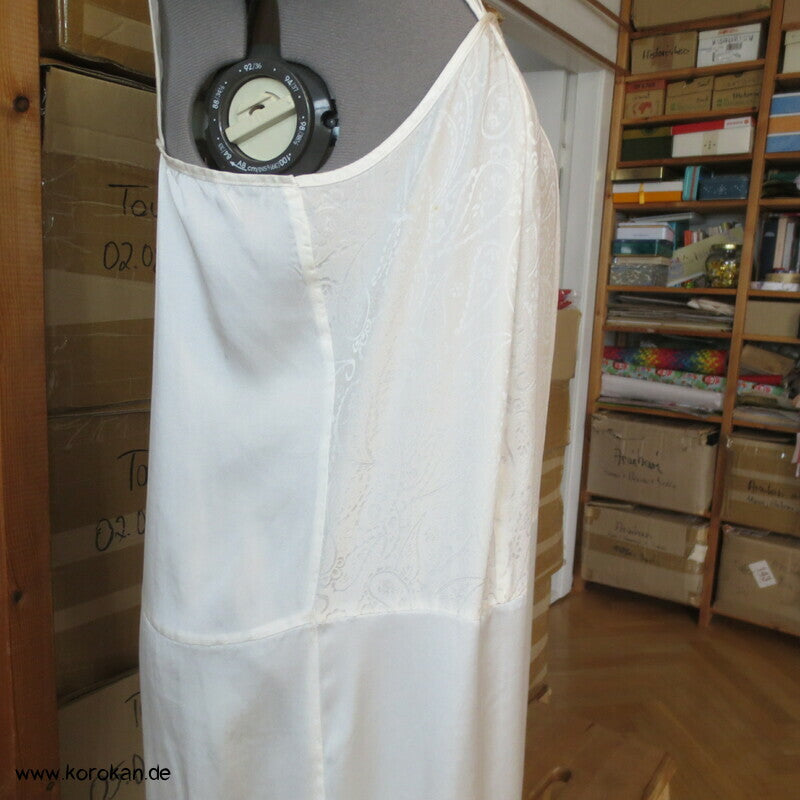 Seiden Paisley Damast Unterkleid / Nachthemd