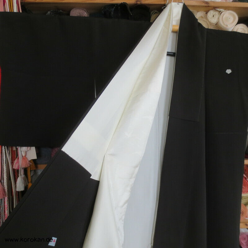 japanische Kicho Vorhänge Tomesode Seidencrepe Kimono