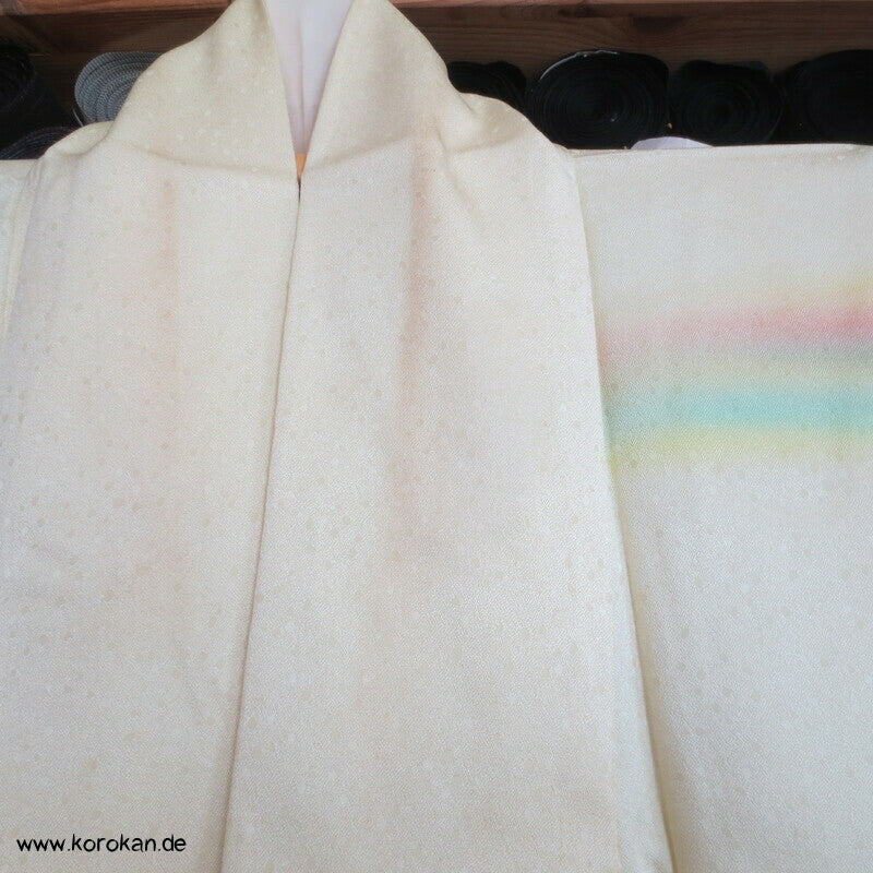 Homongi Seidendamast Kimono regenbogen auf lime