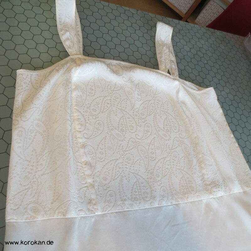 Seiden Paisley Damast Unterkleid / Nachthemd