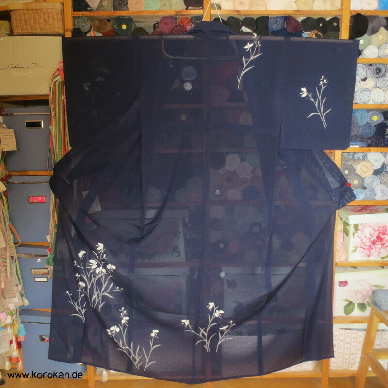 Nadeshiko Hitoe Homongi Kimono Rho Seide