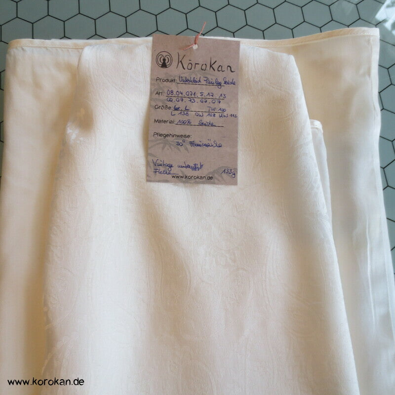 Seiden Paisley Damast Unterkleid / Nachthemd