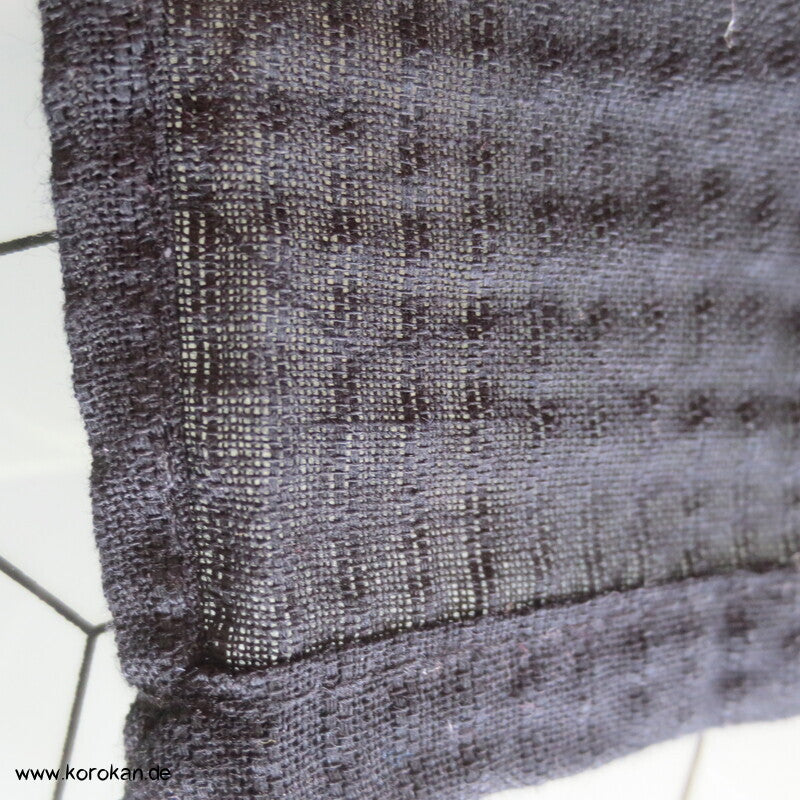 Yukata Kimono, reine Baumwolle, schwarzes Awa Shijira, wie neu