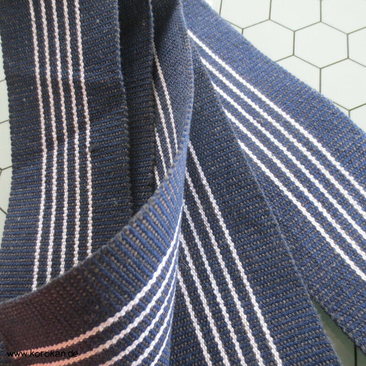 Kaku Obi / Datejime Kimono Gürtel Blau