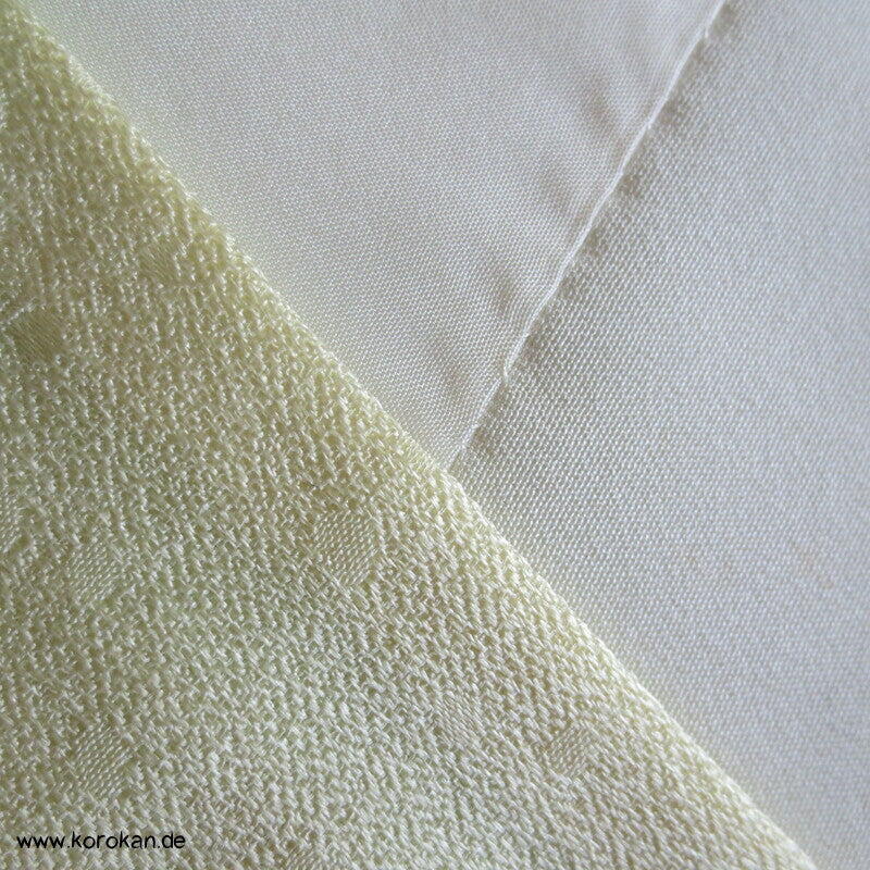 Homongi Seidendamast Kimono regenbogen auf lime