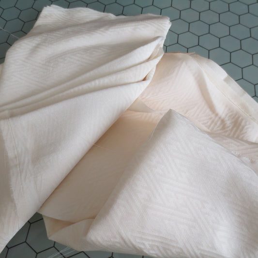 natur Sayagata Rinzu Damast Kimono Seiden Futter Stoff