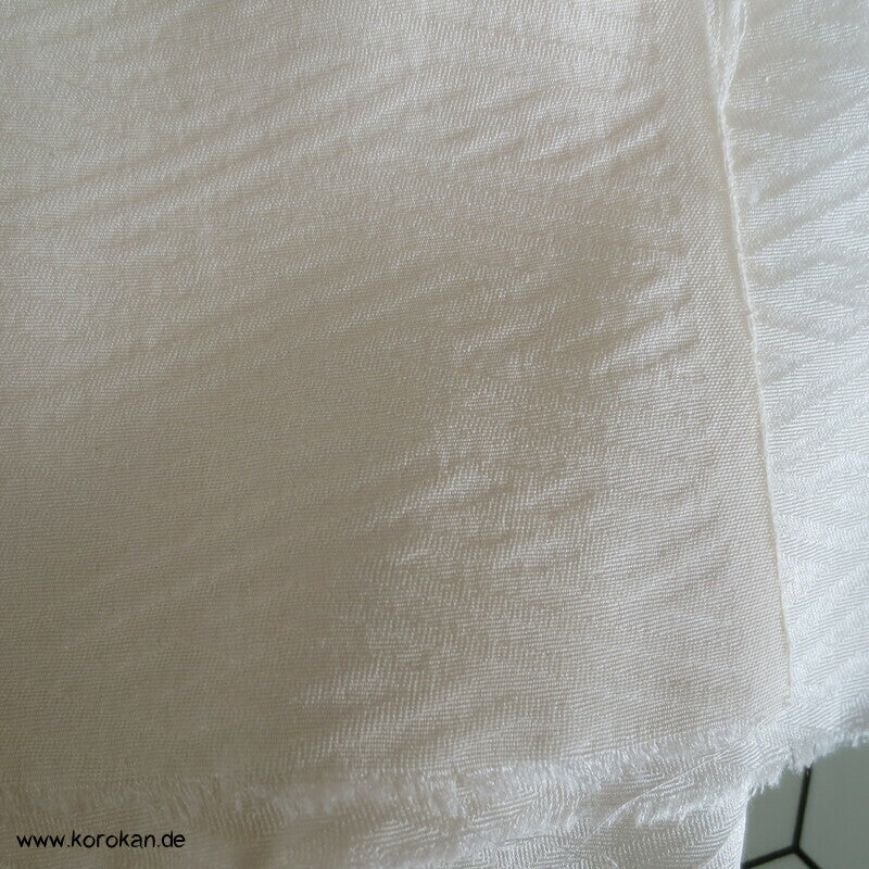 natur Sayagata Rinzu Damast Kimono Seiden Futter Stoffreste