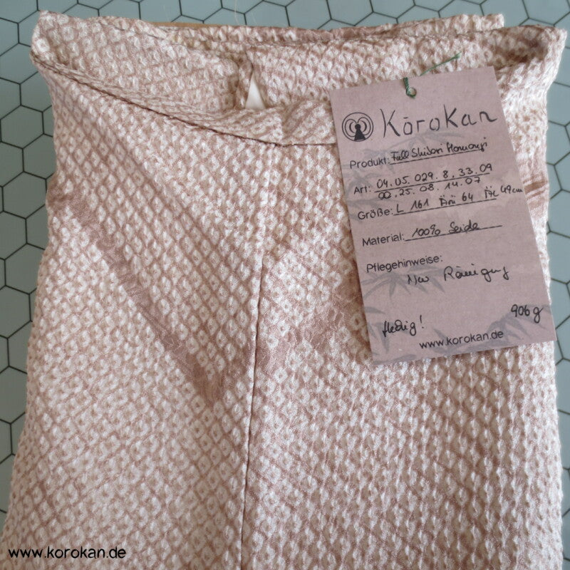 Full Shibori zarte Blütenbänder Homongi Seiden Kimono