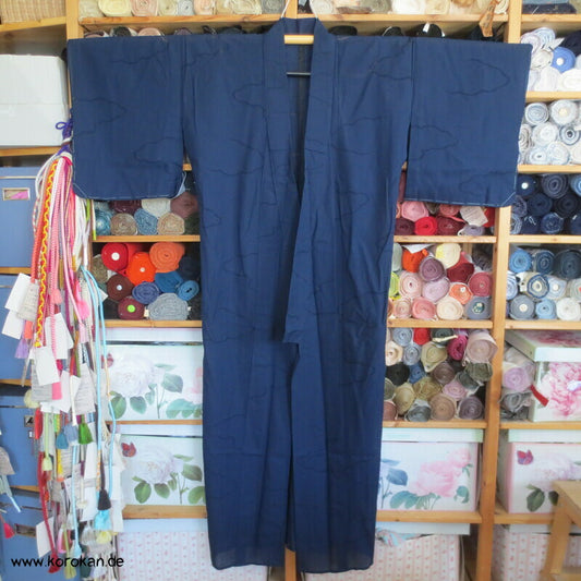 mustergewebte Wolken Rho Hitoe Kimono