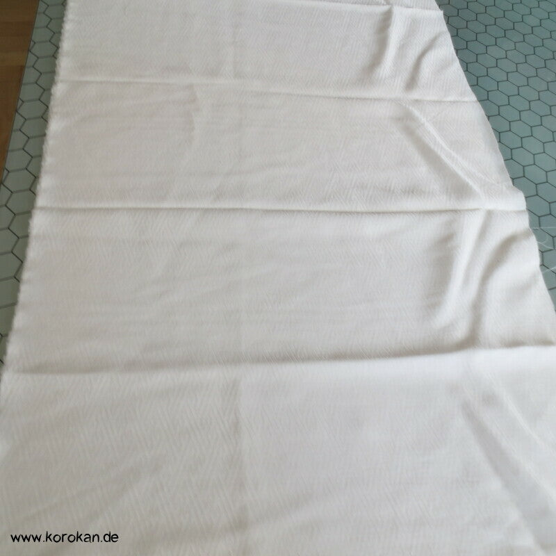 natur Sayagata Rinzu Damast Kimono Seiden Futter Stoffreste
