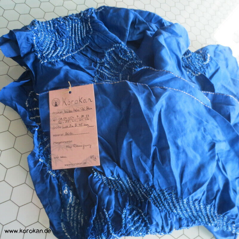 Full Shibori Seiden Kimono Schal, Kinder Sanyaku Obi