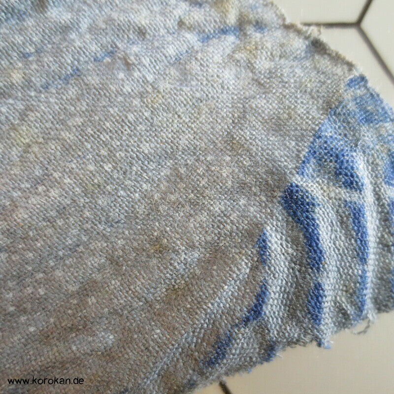 Flusswellen Itajime Shibori, Yukata Stoff, Baumwoll Krepp
