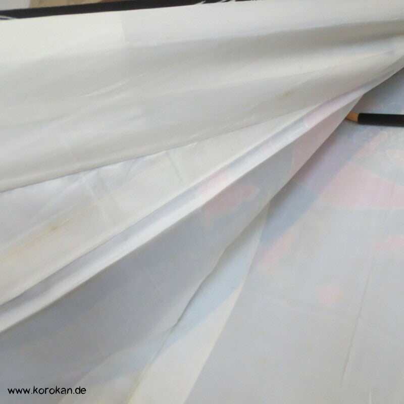 bunte Muster auf schwarzer Seide Homongi Kimono