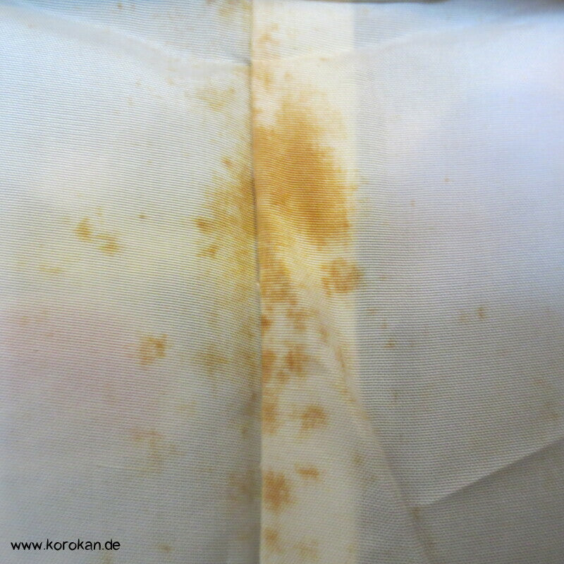 bunte Muster auf schwarzer Seide Homongi Kimono