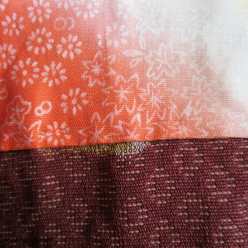 quadratische Morris Rosen Kimono Haori Jacke, Seiden Jacquard