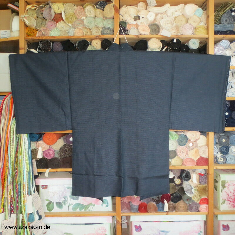 Lake Biwa Futter Kikko Kasuri Tsumugi Seiden Haori Kimono Jacke