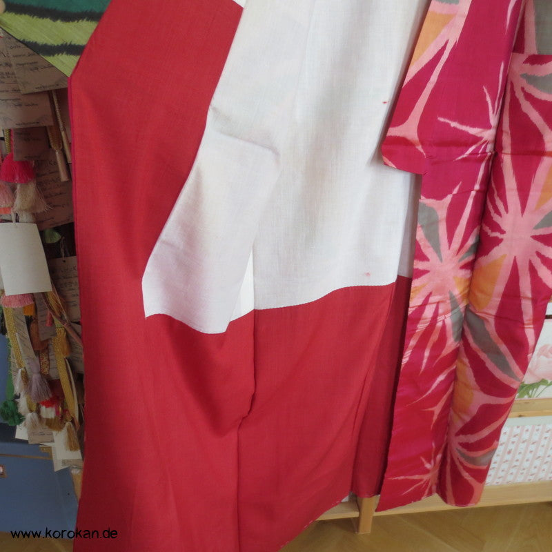 Riesen - Asanoha Meisen Seiden Komon Kimono