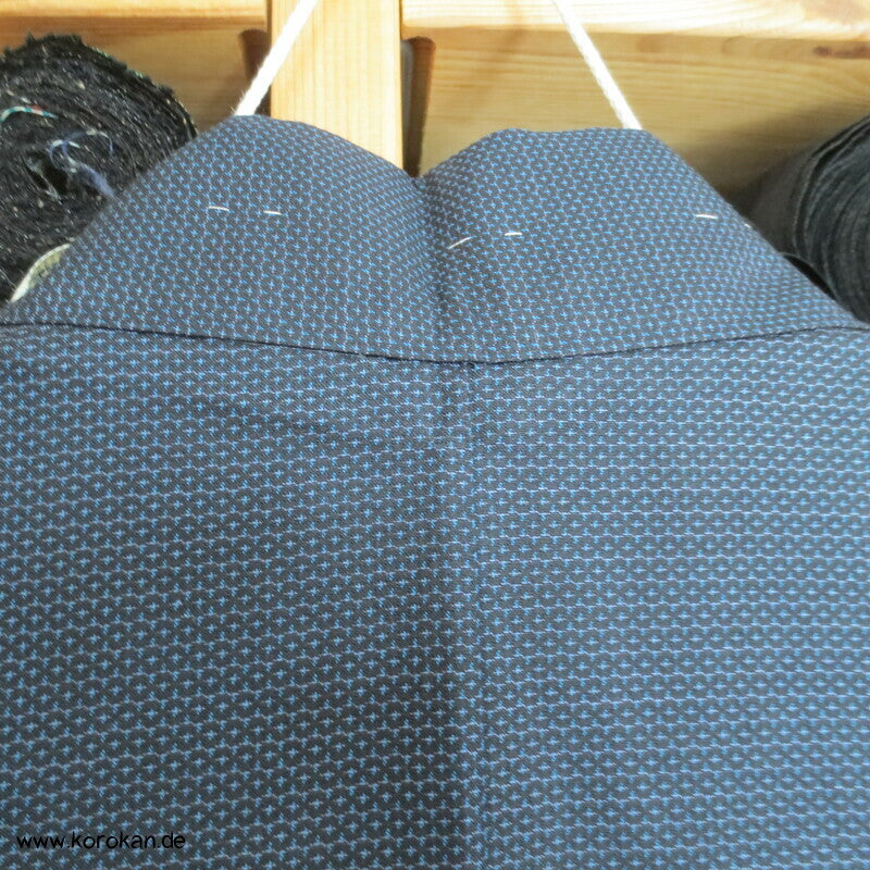 Lake Biwa Futter Kikko Kasuri Tsumugi Seiden Haori Kimono Jacke