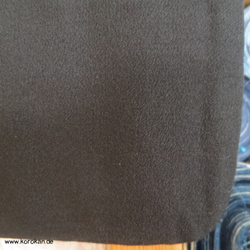 5 Mon Mofuku, formeller schwarzer Crepe Kimono