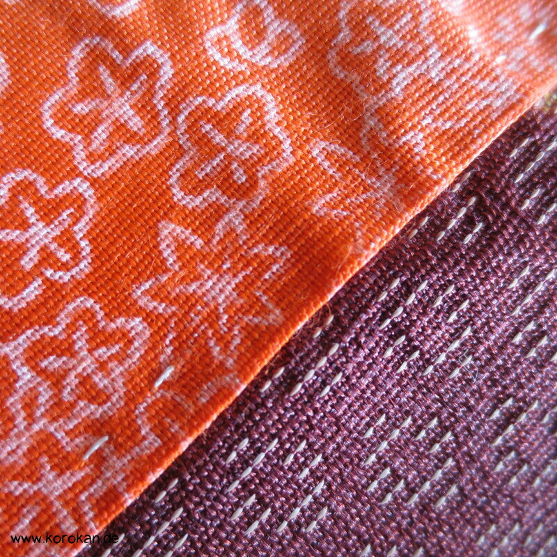 quadratische Morris Rosen Kimono Haori Jacke, Seiden Jacquard