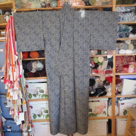Landschaftsmuster Omeshi Jacquard Komon Kimono