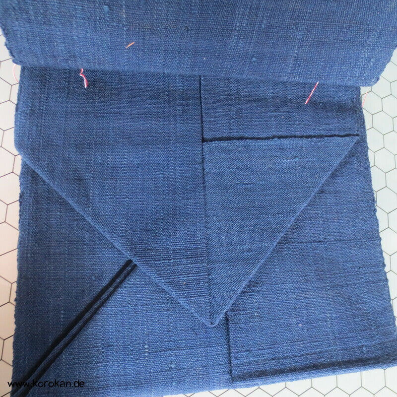 Primärfarben Nagoya Obi - grobe Mawata Tsumugi Seide, handgewebt