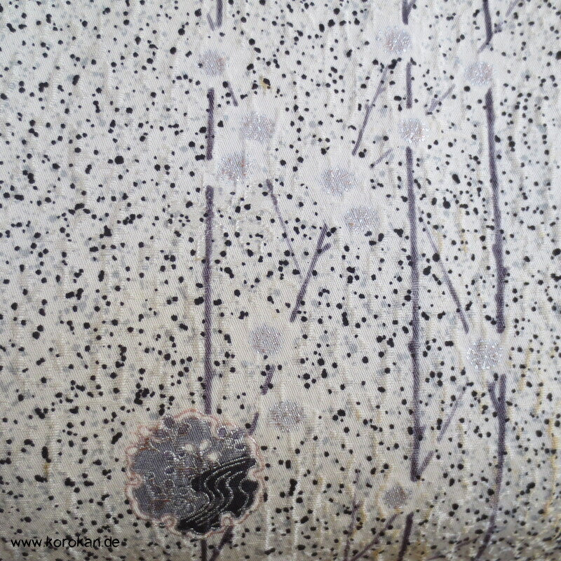 Schneesturm Komon Seidendamast Kimono