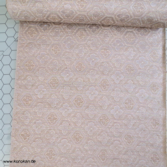 Pastell Kikko Jacquard Seiden Stoff für Kimono