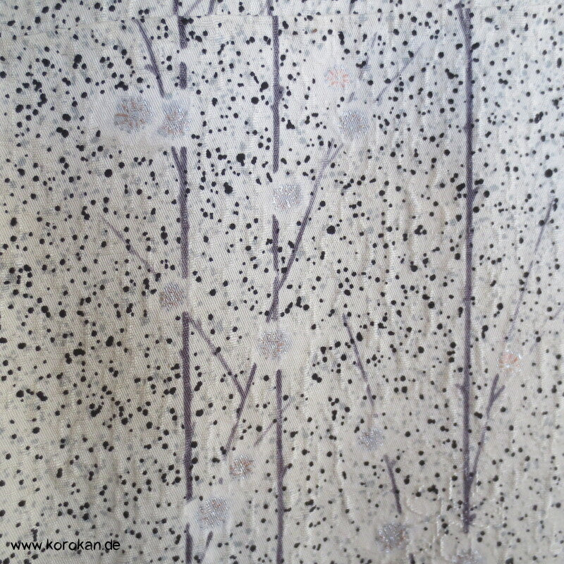 Schneesturm Komon Seidendamast Kimono