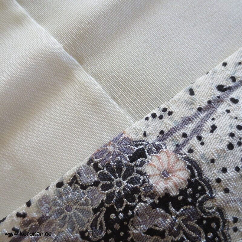 Schneesturm Komon Seidendamast Kimono