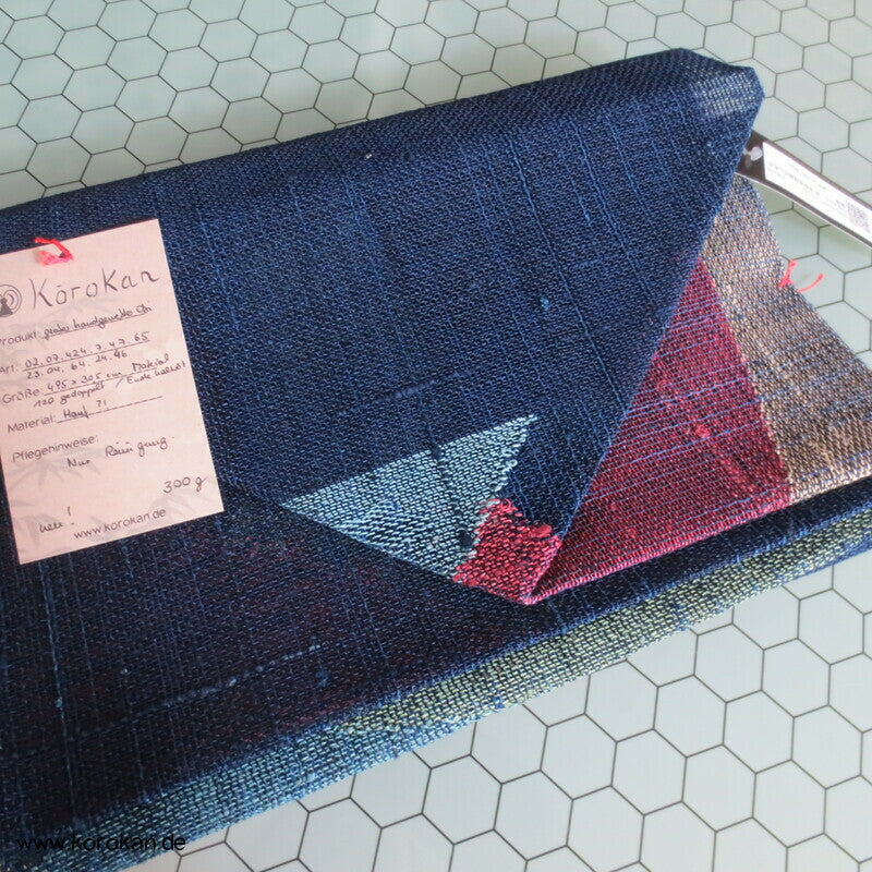 Segaiha Sommer Nagoya Obi aus grob handgewebtem Hanf