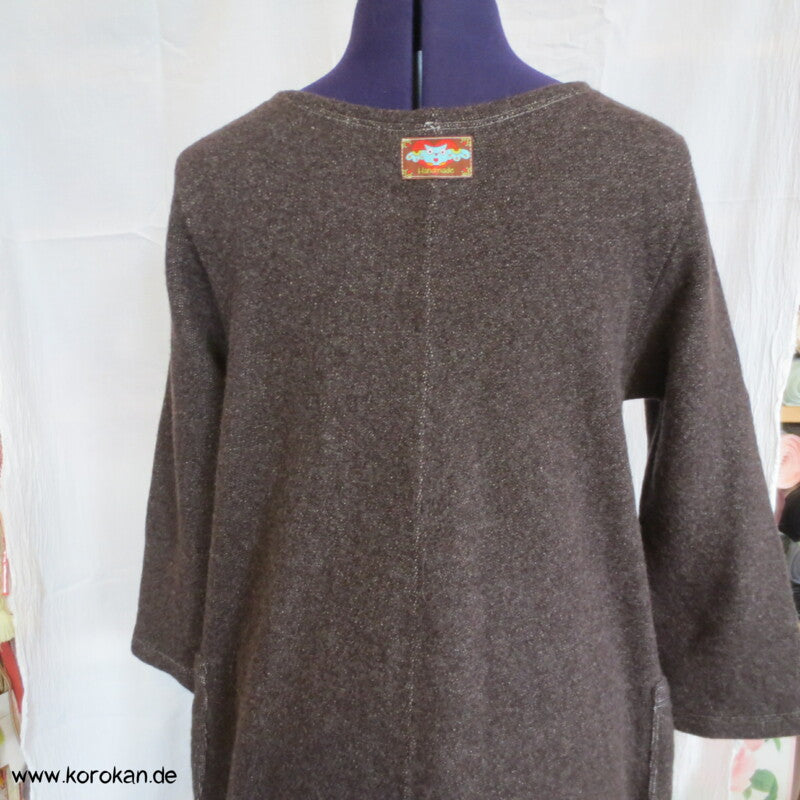 Wolle Baumwolle Sweatkleid A Linien, Gr. S