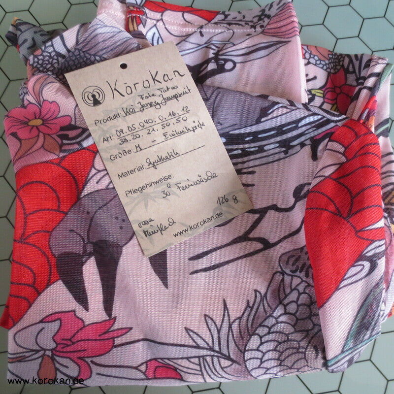 Fake Tattoo Koi Drachen Bodysuit