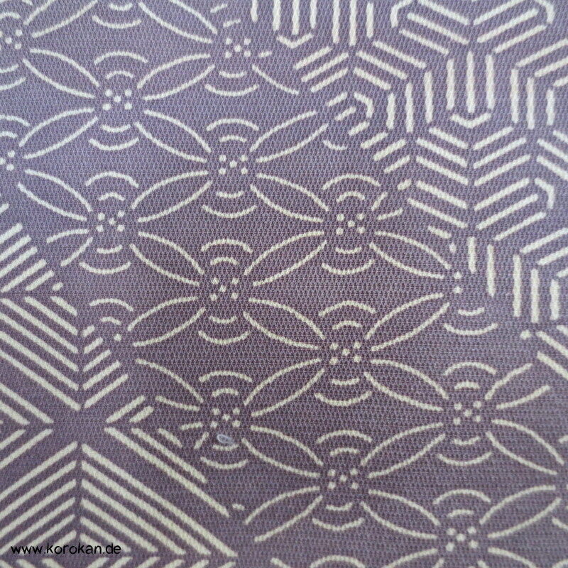 Fast Edo Komon diagonale Musterstreifen Seiden Komon Kimono