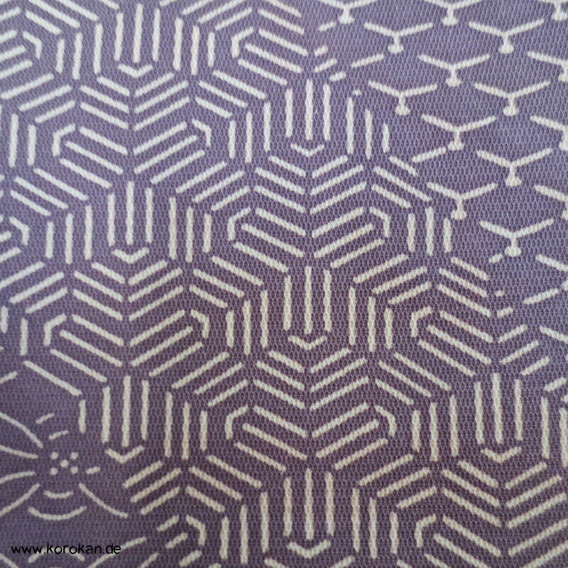 Fast Edo Komon diagonale Musterstreifen Seiden Komon Kimono
