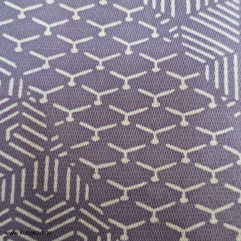 Fast Edo Komon diagonale Musterstreifen Seiden Komon Kimono