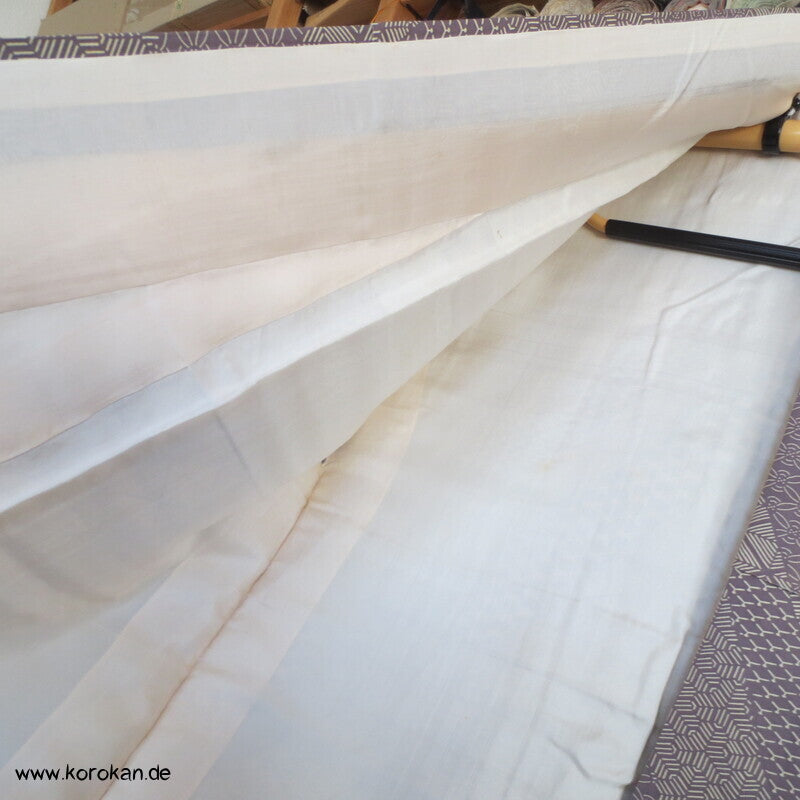 Fast Edo Komon diagonale Musterstreifen Seiden Komon Kimono