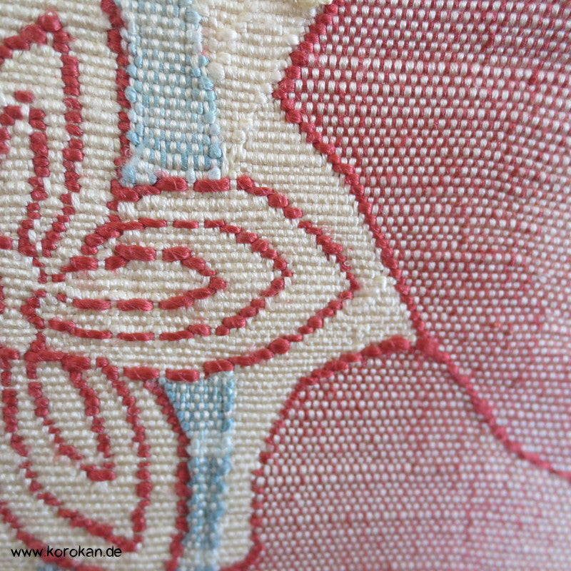 Blüten Nagoya Obi dick handgewebte Seide