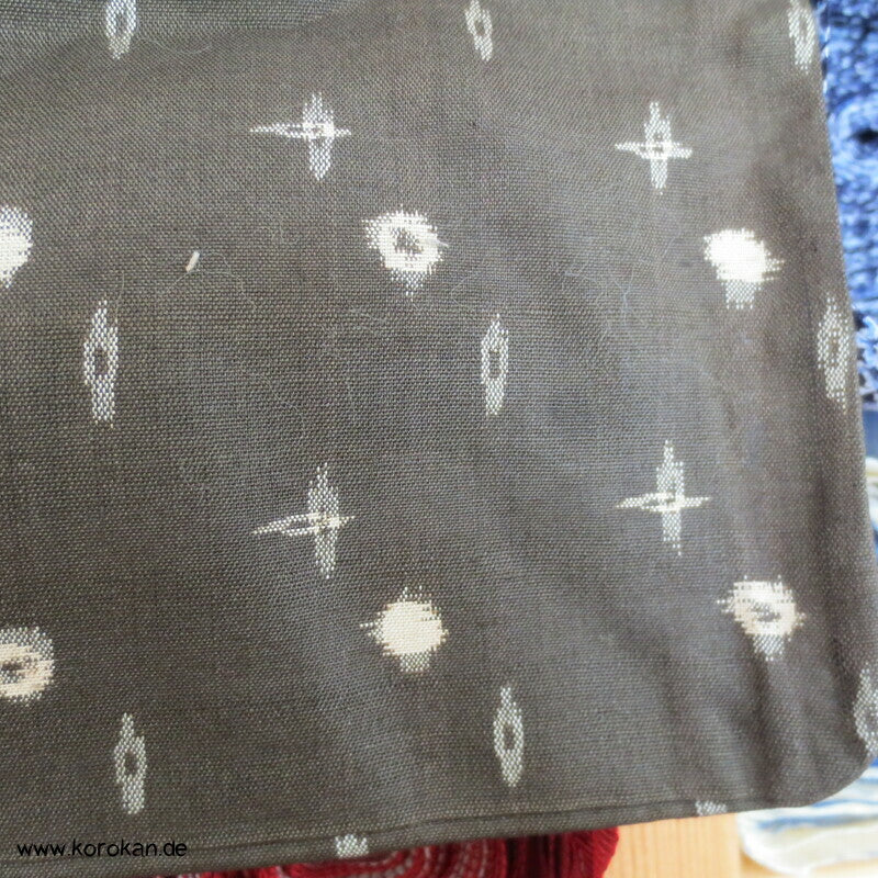 olivgraue Meisen Haori Kimono Jacke, Wachtel Futter, mit Himo