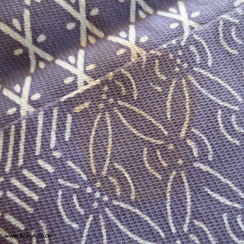 Fast Edo Komon diagonale Musterstreifen Seiden Komon Kimono