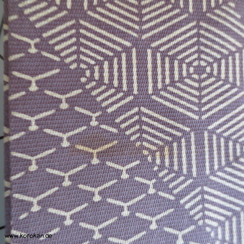 Fast Edo Komon diagonale Musterstreifen Seiden Komon Kimono