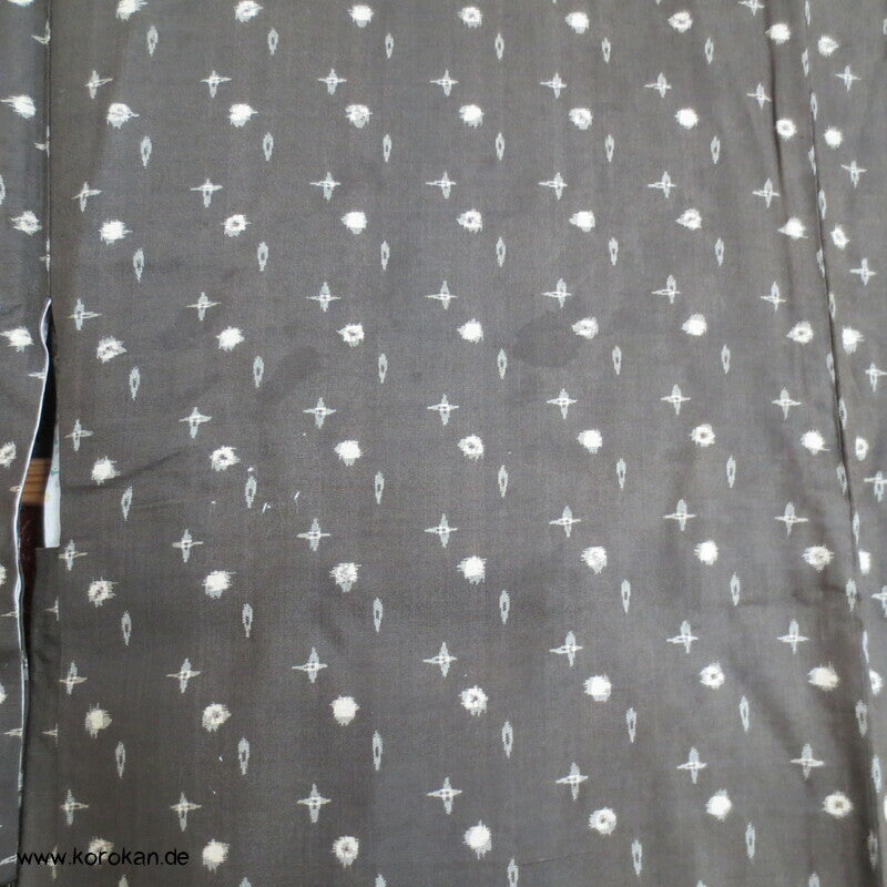 olivgraue Meisen Haori Kimono Jacke, Wachtel Futter, mit Himo