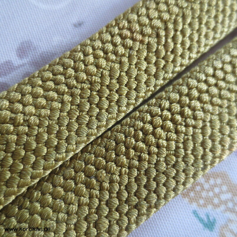 olivgraue Meisen Haori Kimono Jacke, Wachtel Futter, mit Himo