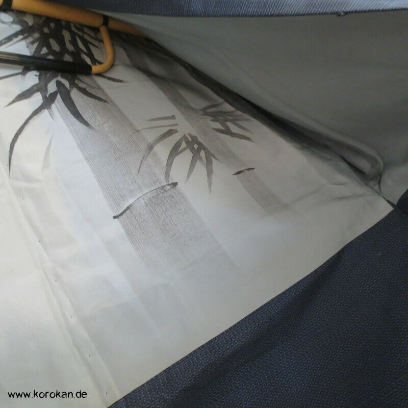 Spatz im Bambus Futter Haori Kimono Jacke, Tsumugi Seide