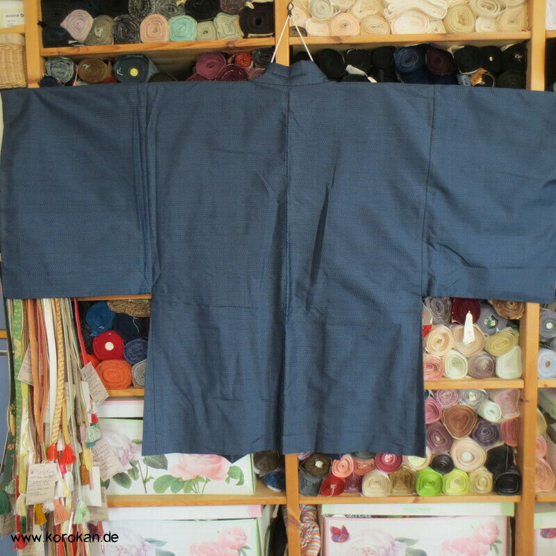 Spatz im Bambus Futter Haori Kimono Jacke, Tsumugi Seide