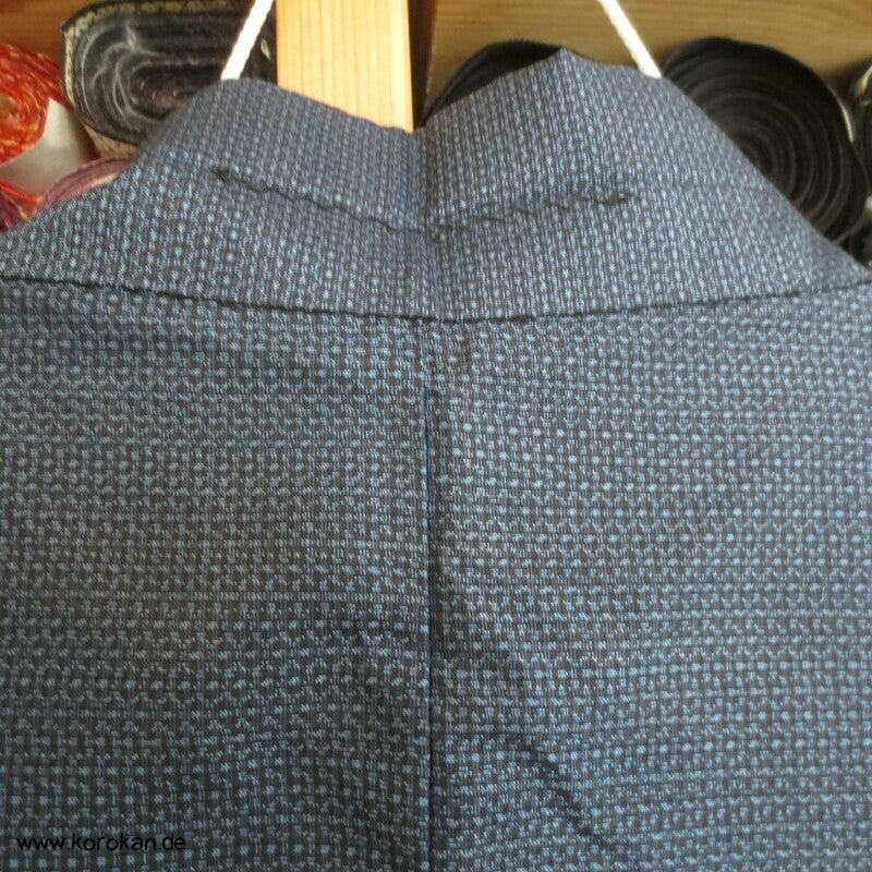 Spatz im Bambus Futter Haori Kimono Jacke, Tsumugi Seide