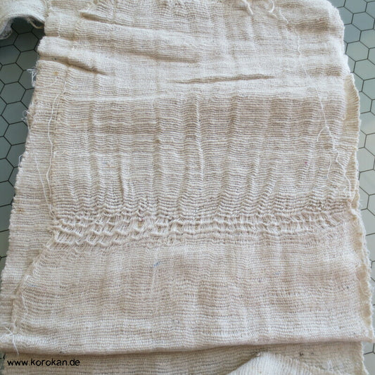 Obi Polster, antik, natur, mit Seidenauflage