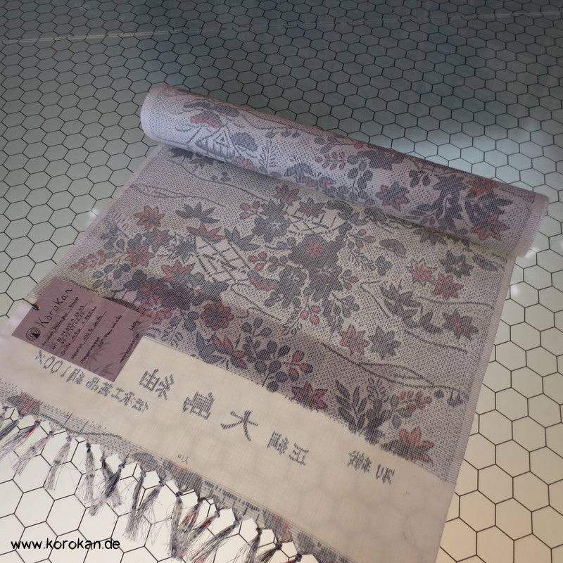 Gartenlandschaft Kasuri Tsumugi Kimono Seide
