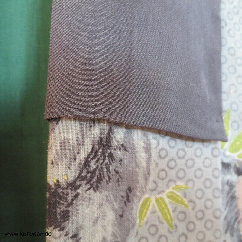 asiatische Schwarzbären Juban Wollmuslin Unterkimono