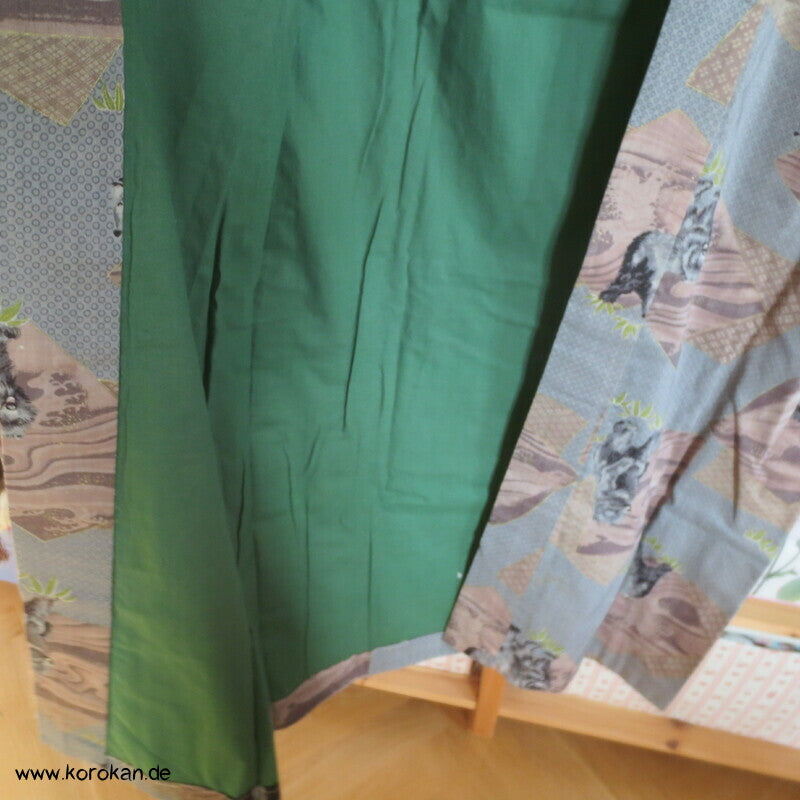 asiatische Schwarzbären Juban Wollmuslin Unterkimono